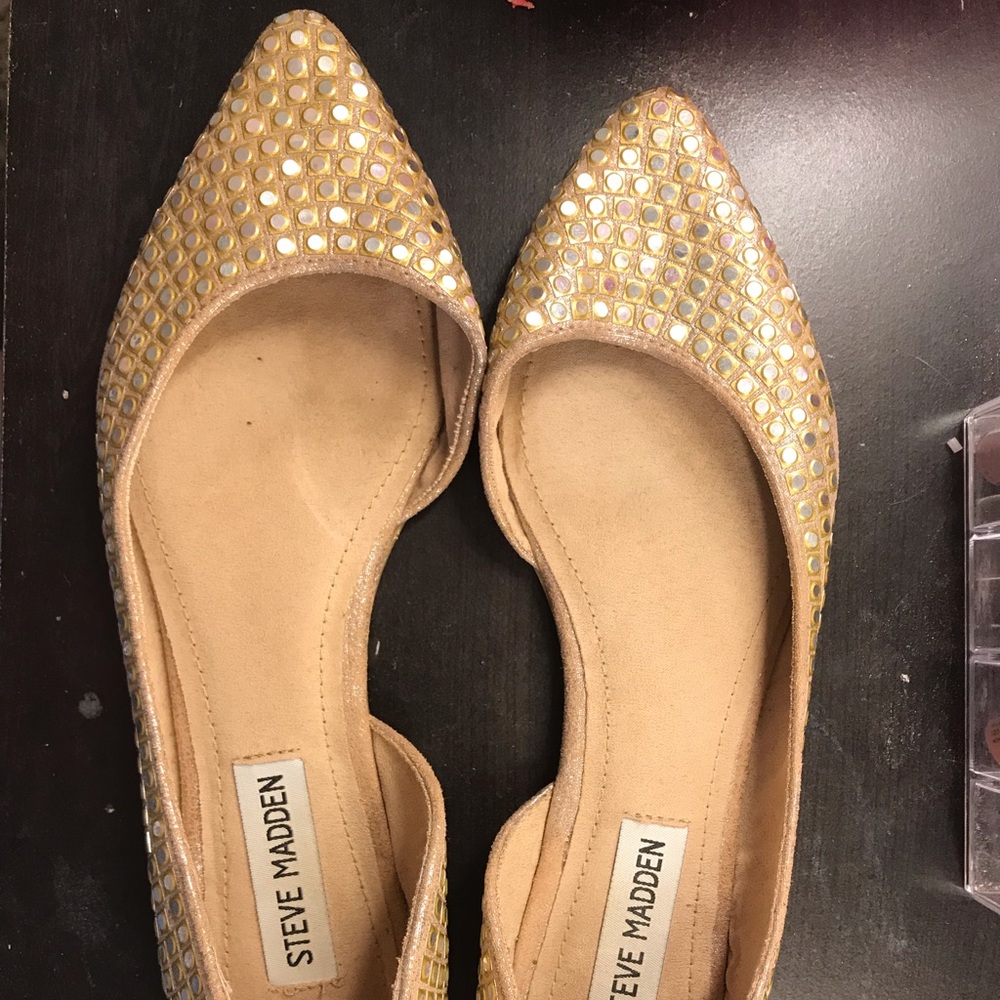 Steve Madden Gold Shoes